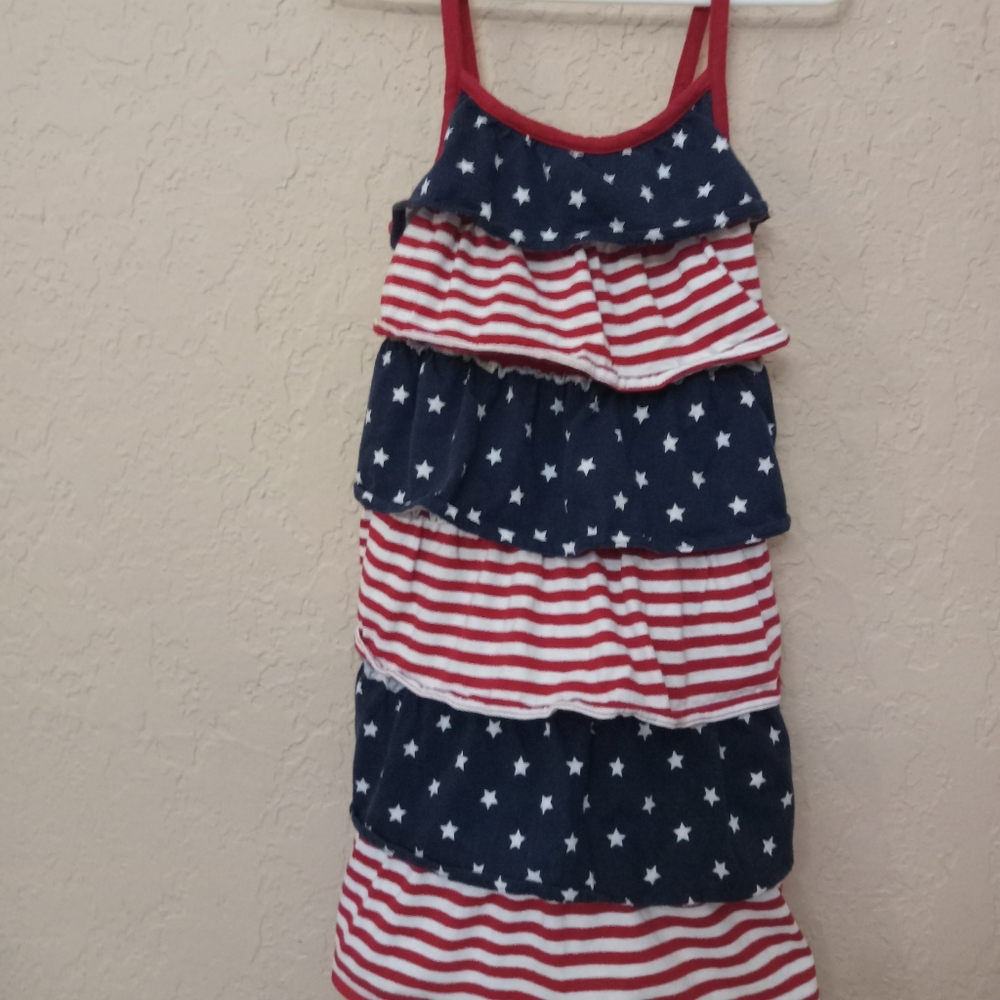 Flag tiered dress Children's Place size 4